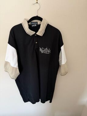 Disney Cast Member Exclusive Black Polo with Contrast Collar and Sleeves,